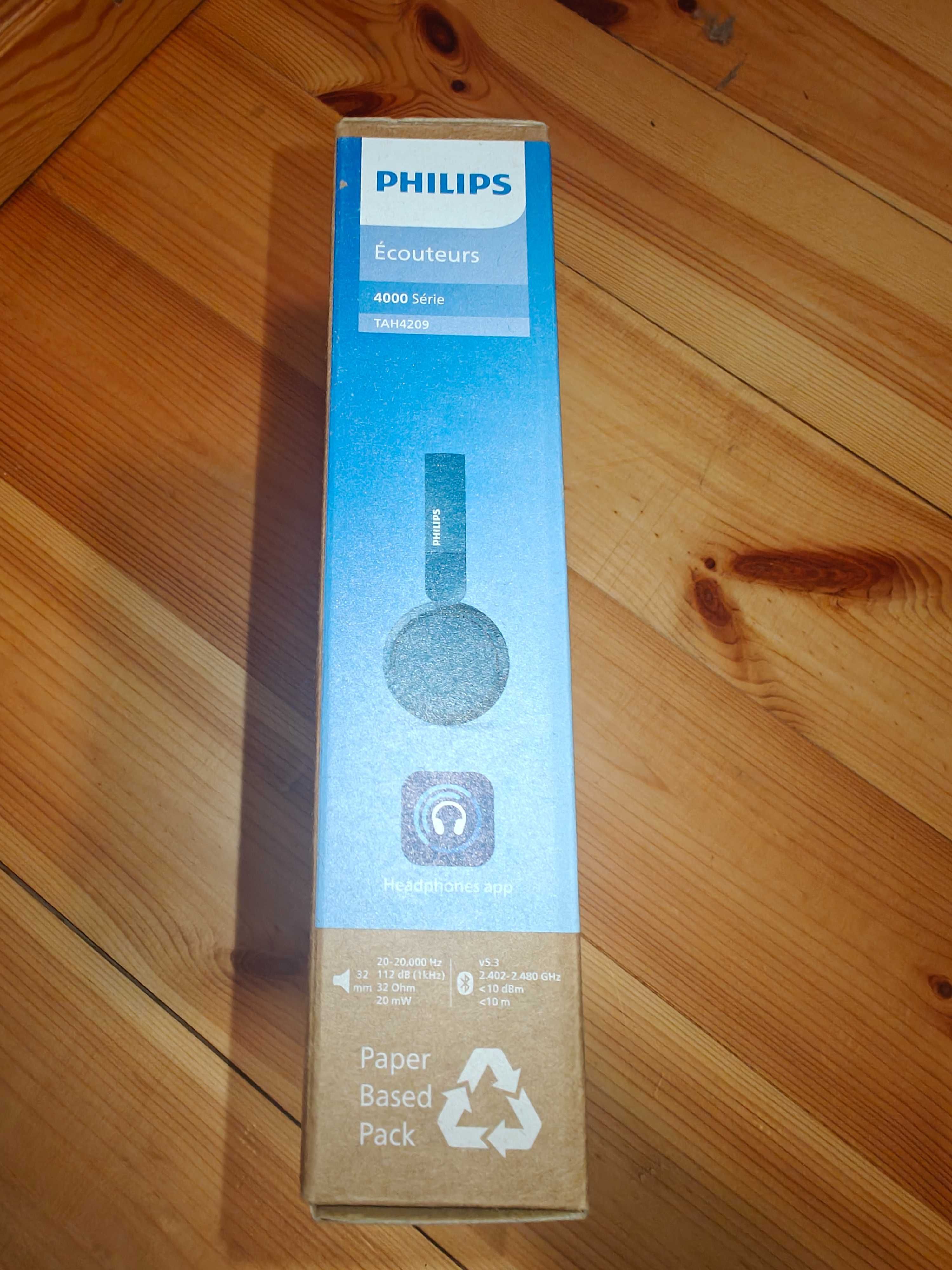 Słuchawki BT Philips TAH4209 niebieskie - nowe