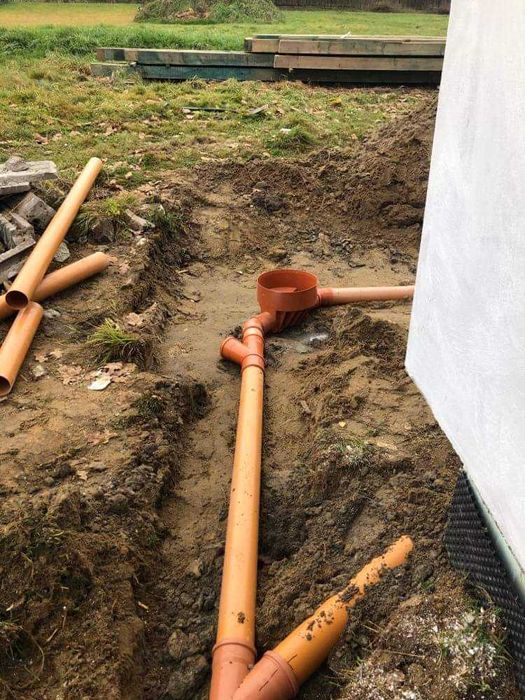 MINIKOPARKA USŁUGI koparką wywrotka utwardzanie wykopy równanie drenaż