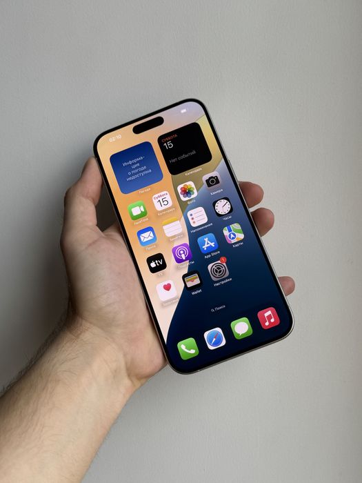 iPhone 15 Pro Max 1 Tb White Titanium Neverlock АКБ 86% Физ Сим Идеал