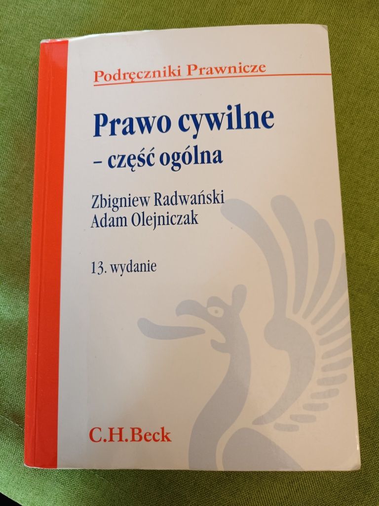 Prawo cywilne część ogólna Radwański Olejniczak C.H. Beck