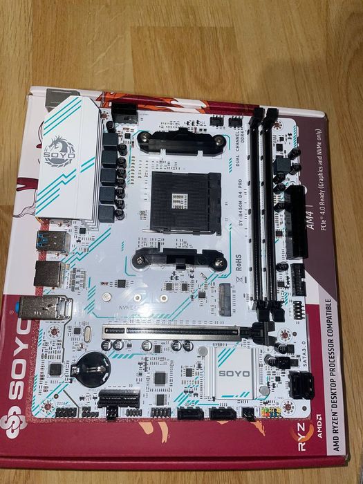 Нова! Материнська плата Soyo b450m d4 pro