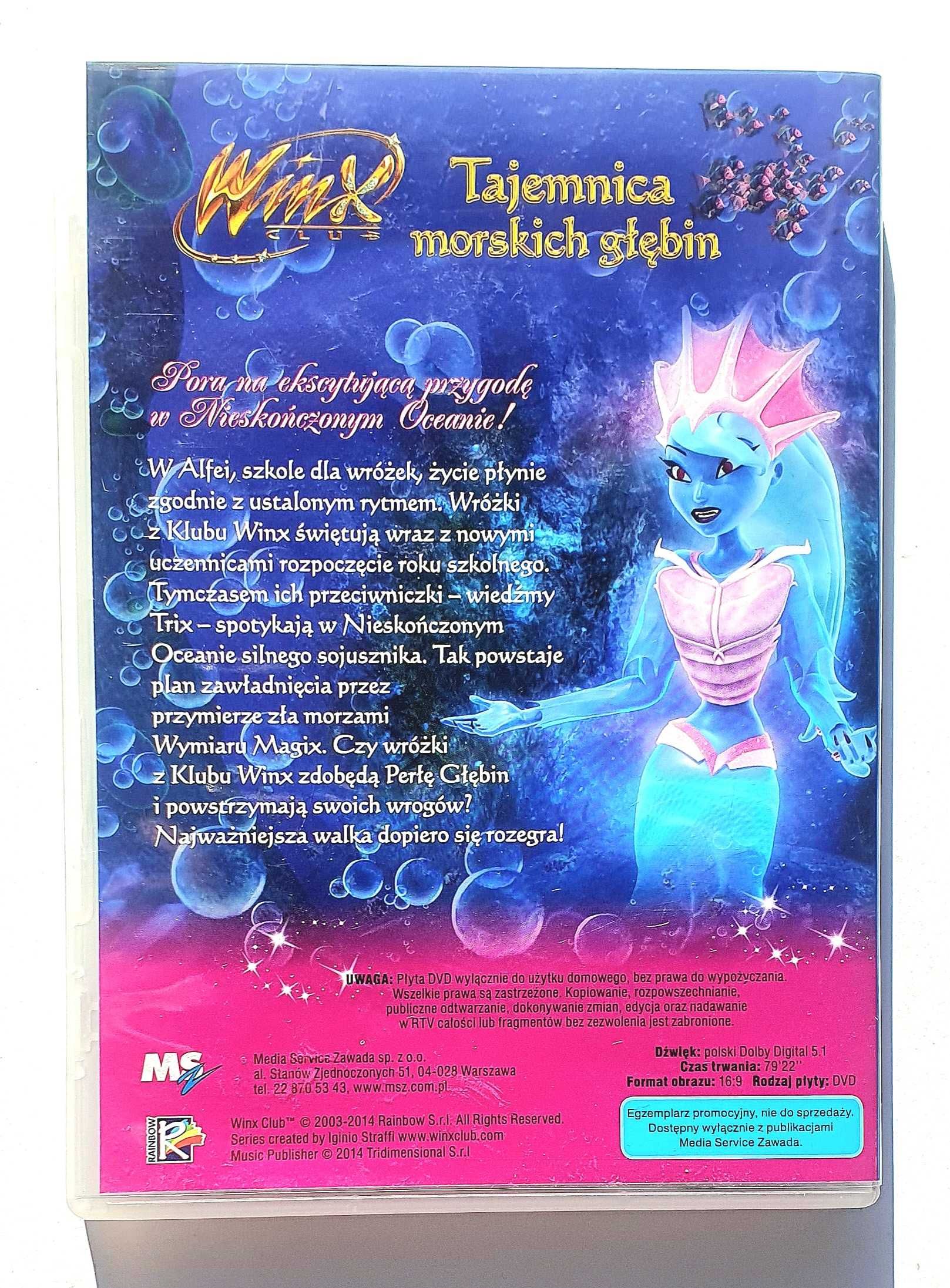 Winx Club: Tajemnica Morskich Głębin, DVD