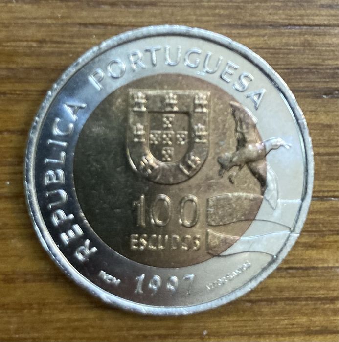 2 moedas comemorativas de 100$00 belas