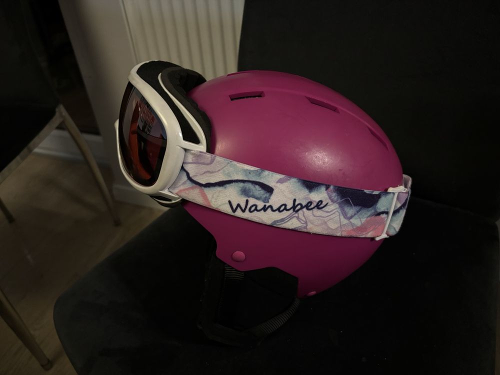 Kask narciarski Wedze 48-52 cm + gogle Wanabe