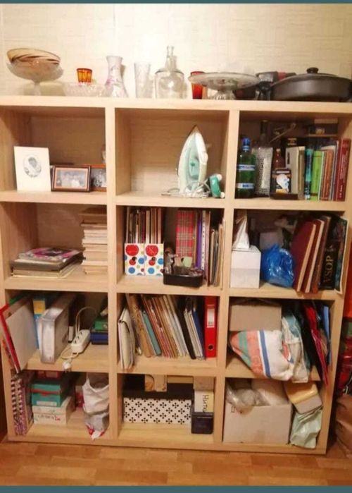 Стелаж на 12 комірок, деревина