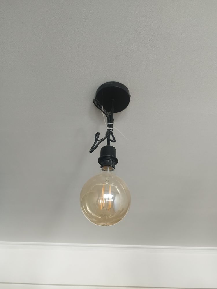 Candeeiro Led Suspenso Preto