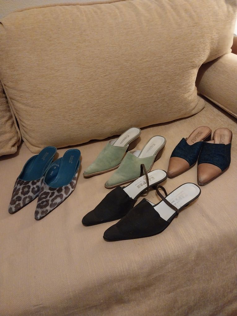 Vários pares de sapatos usados pouco e bem  consevados