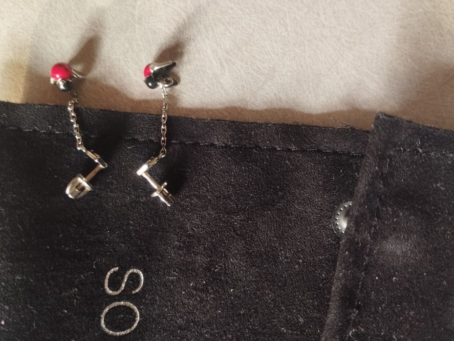 Пусети бренд SOKOLOV. Срібло,фіаніт недраг.. Вага 2.86г