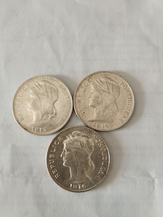 Moedas de prata de 50 centavos