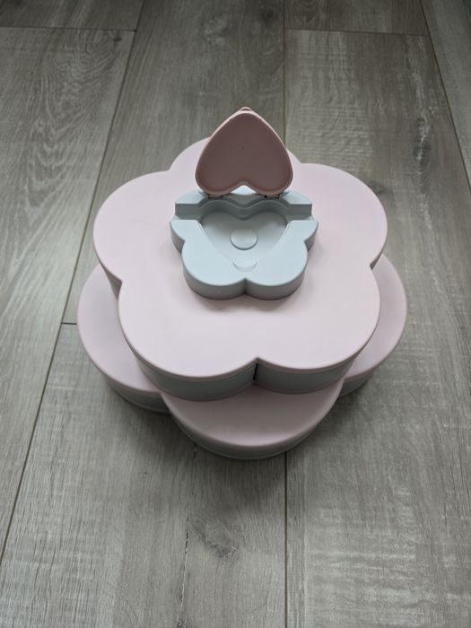 Обертова складна двоярусна цукерниця Flower Candy Box