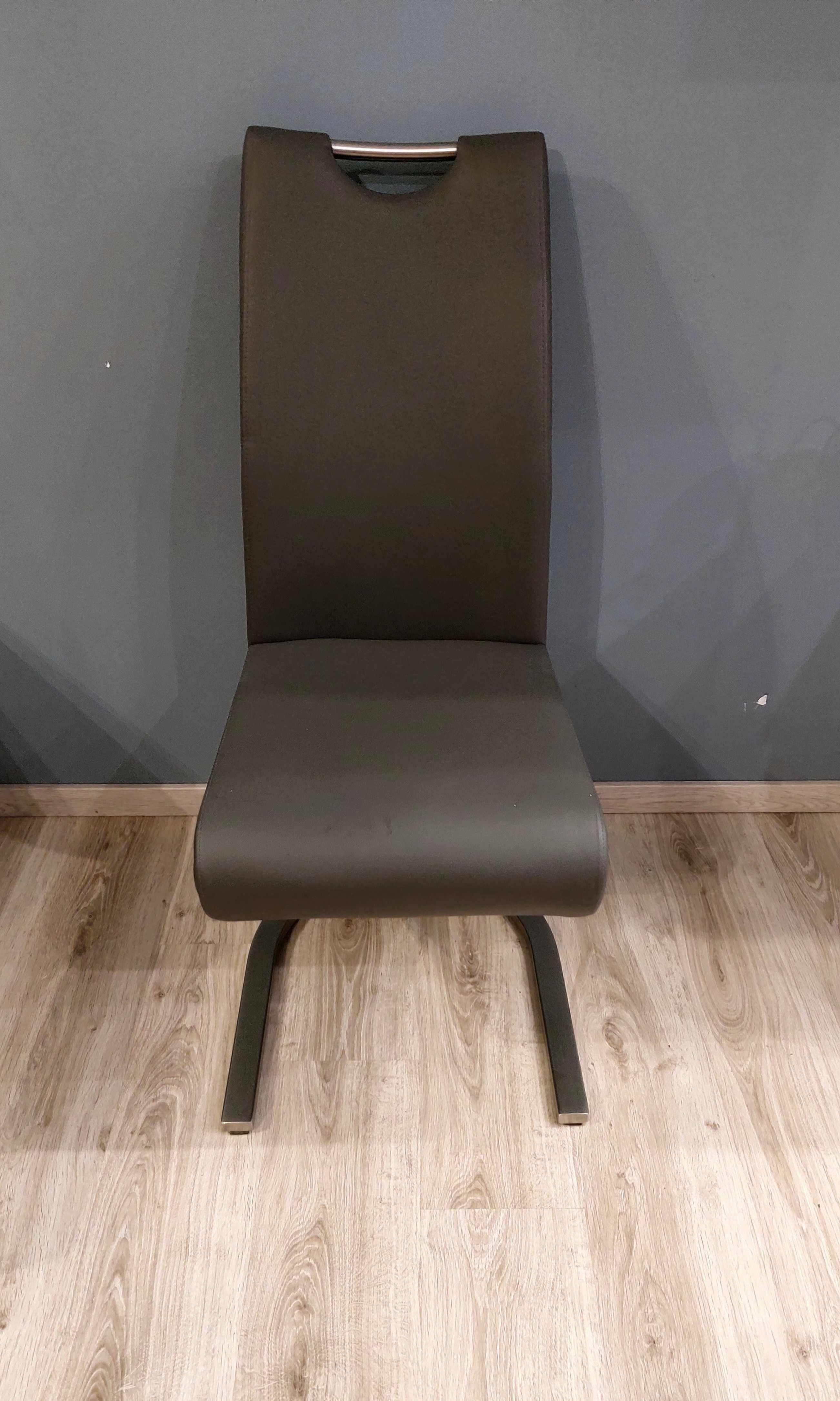 nowoczesne krzesło wygięte pikowane 6szt