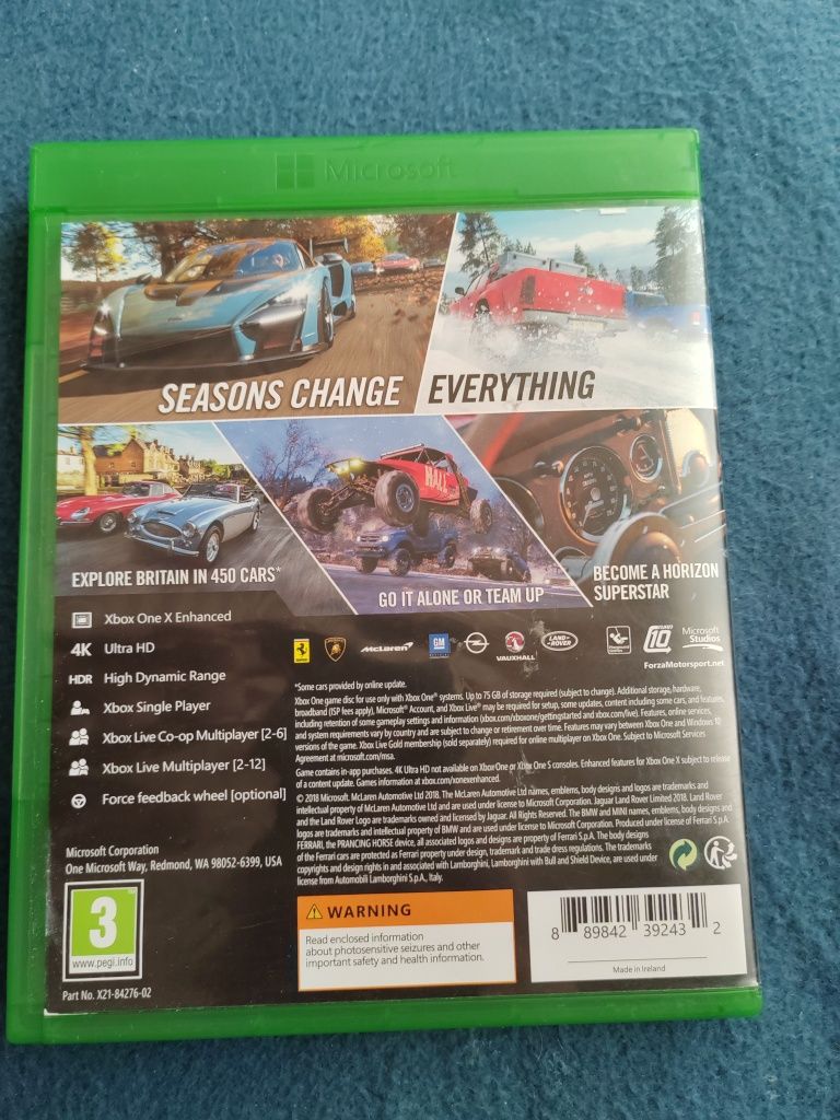 Forza horizon 4 xbox one s x series