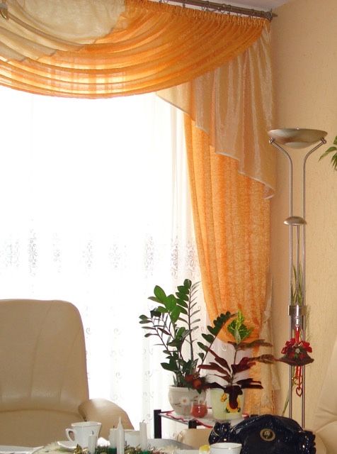 Komplet zasłon z lambrekinem