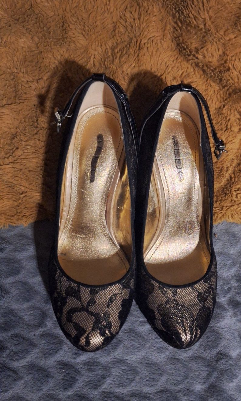 Aldo wysokie buty na koturnie size 37