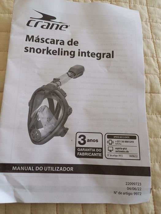 Duas mascaras de Snorkeling de superfície Easybreath