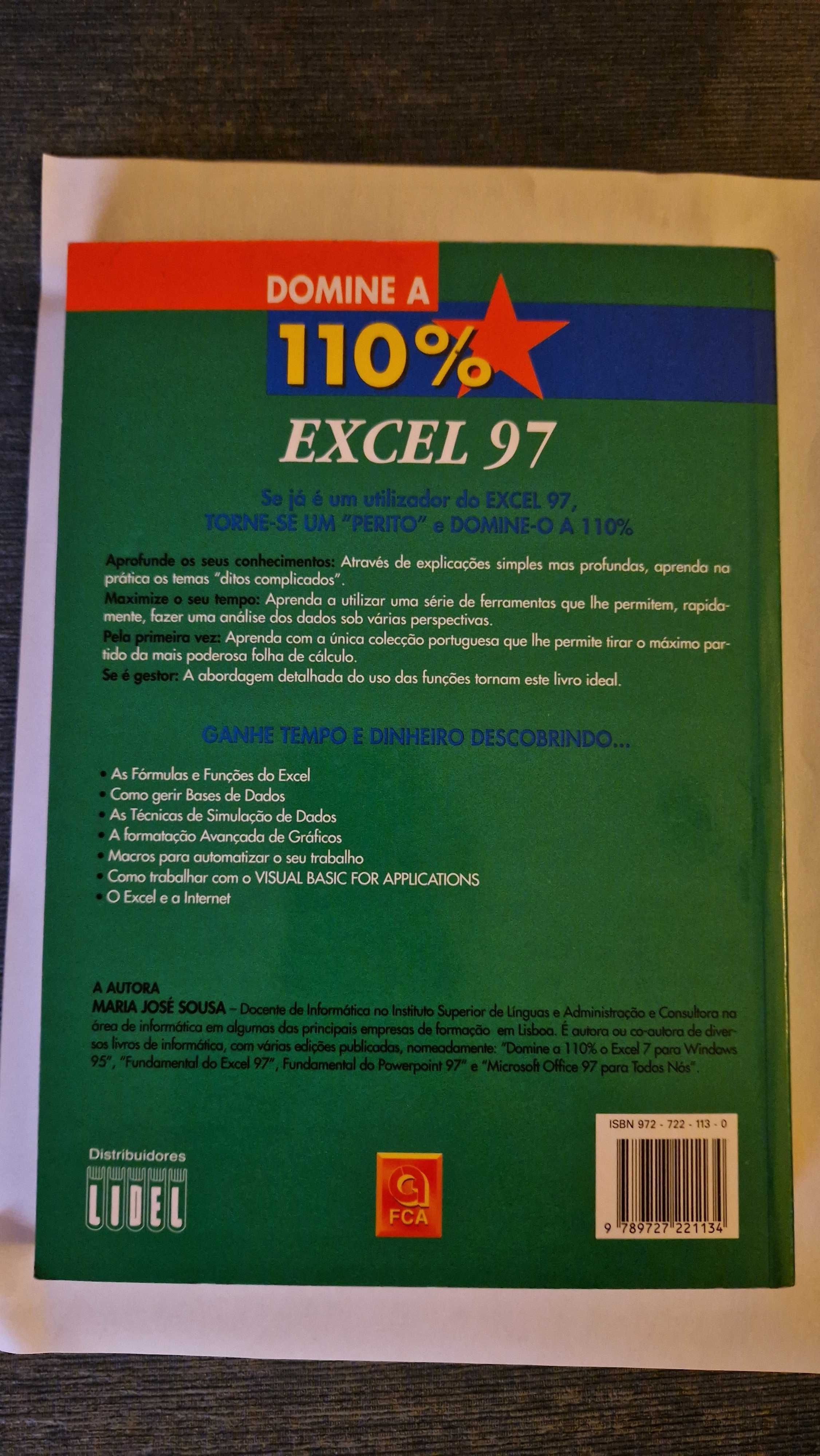 Livro Domine a 110% Excel 97, 4ª edição