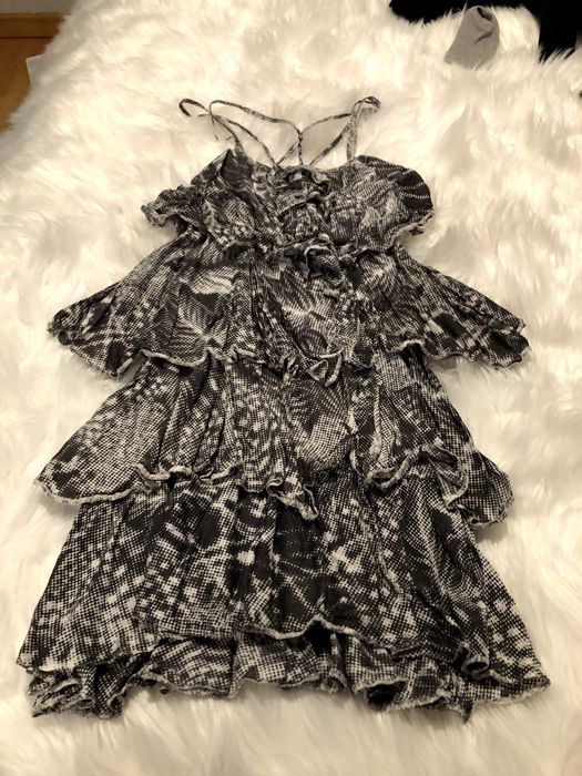 vestido cantao tamanho s tons cinzento