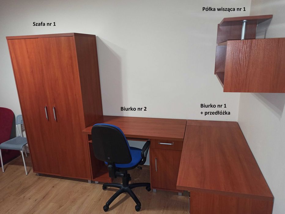 Zestaw mebli do pokoju dla studentów/ pracowników - firmy Bodzio
