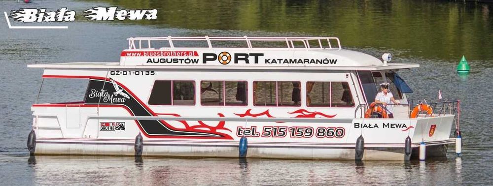 Katamaran silnikowy - Biała Mewa