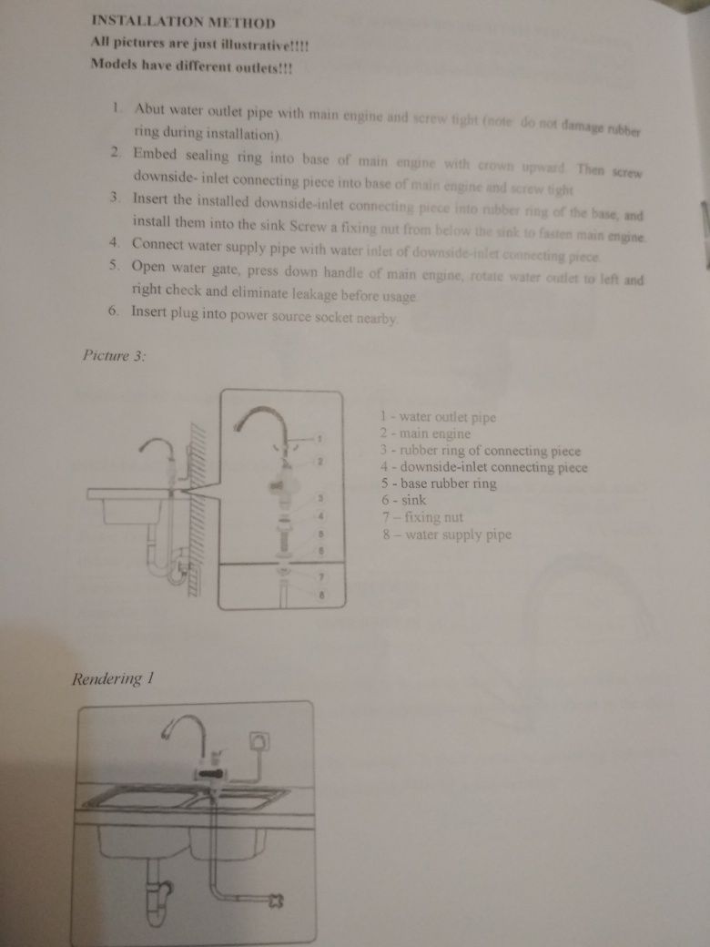 Torneira c/s chuveiro eléctrica Nova