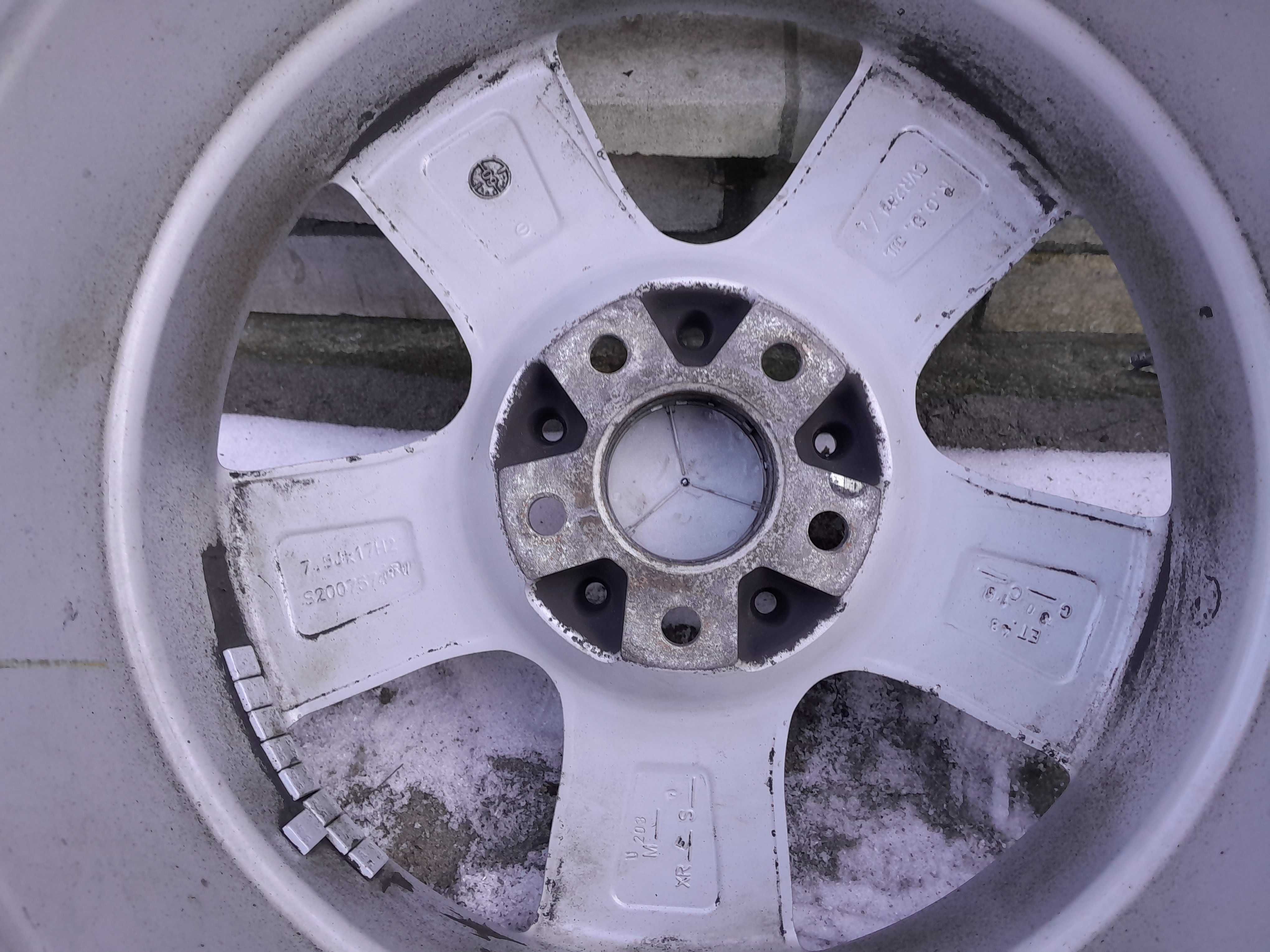 оригінальні диски Mercedes-Benz r17 5x112 7.5j et48 Ц.О 66.6