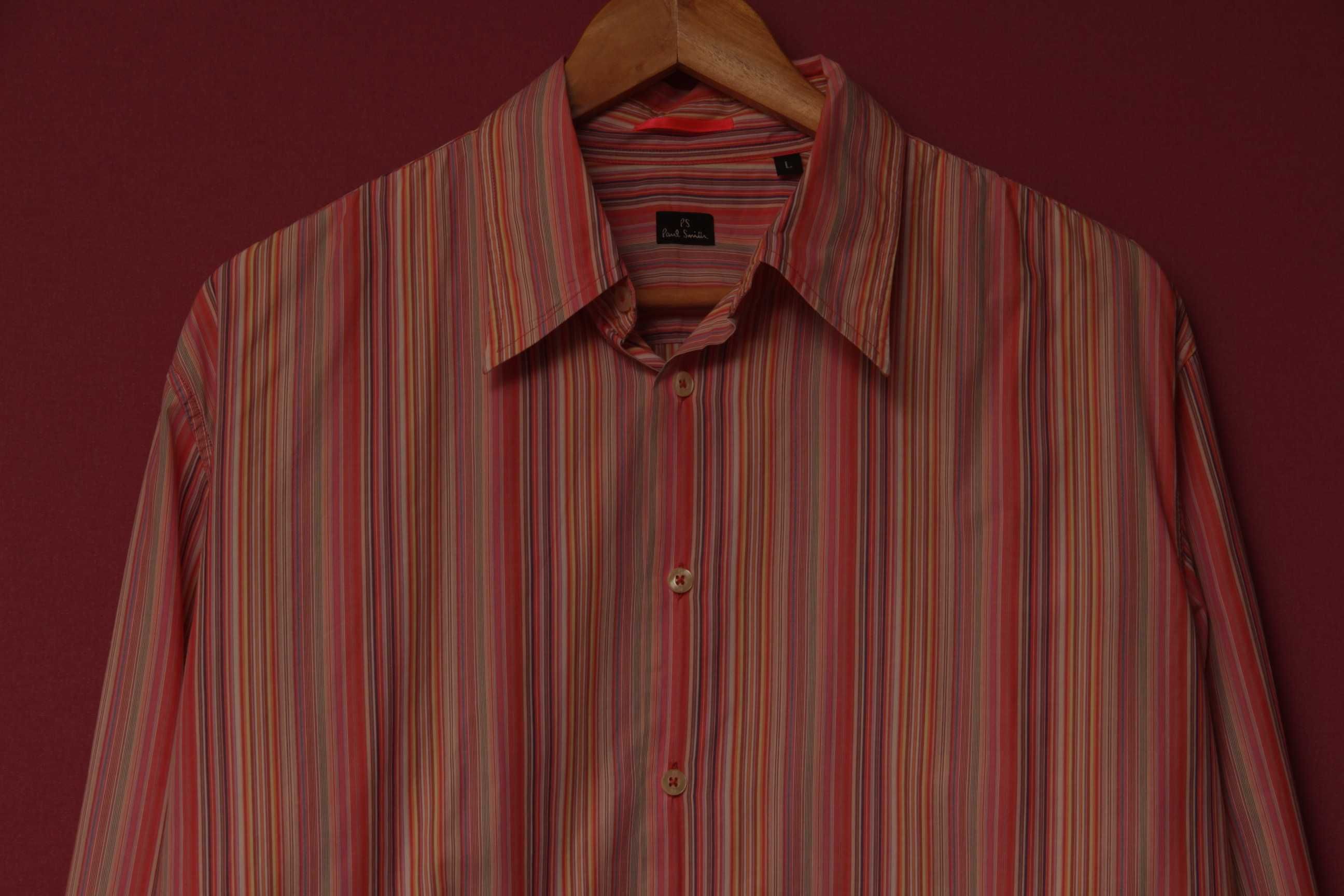 Paul Smith рр L рубашка из хлопка плетение на манер Missoni