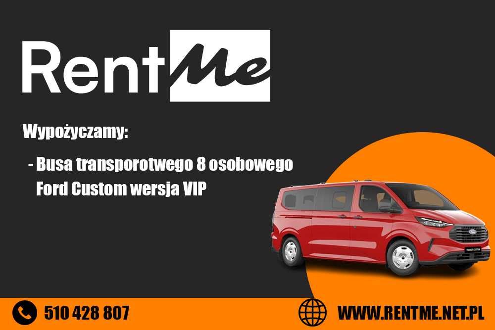 Wynajem busa Ford Tourneo Custom wersja VIP 8-osobowy