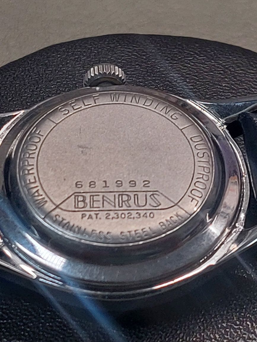 Benrus relogio automatico com reseva de marcha