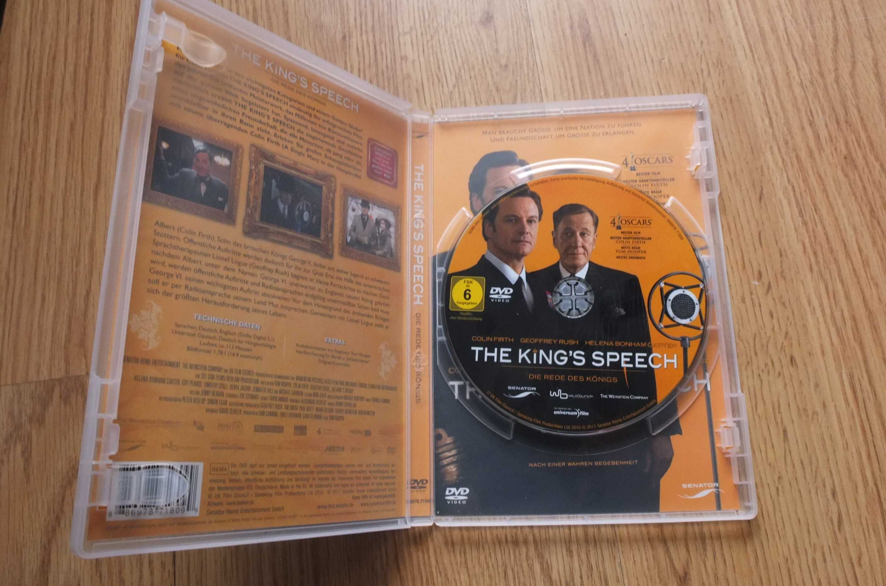 The King's Speech Jak zostać królem film DVD