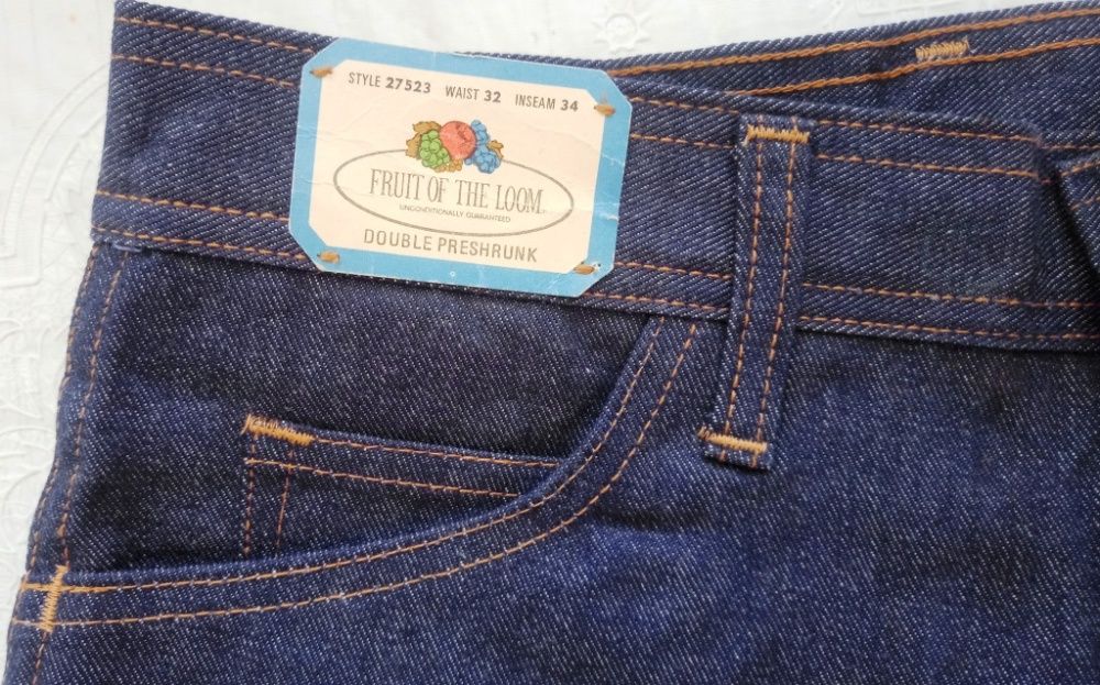 Редчайшие винтажные джинсы FRUIT OF THE LOOM 70-е года. Америка LEE