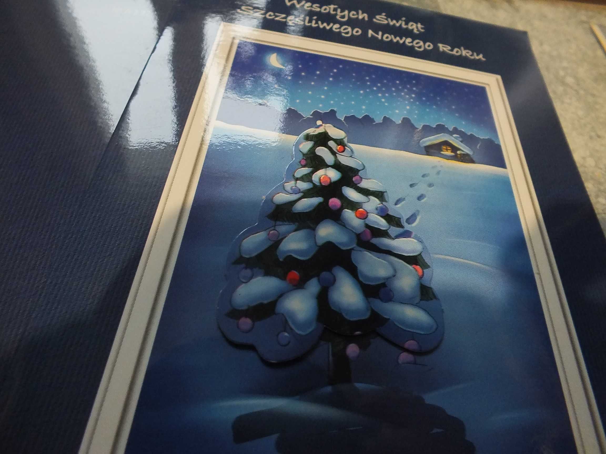 10szt. kartki pocztowe świąteczne Boże Narodzenie pocztówki NOWE 3D