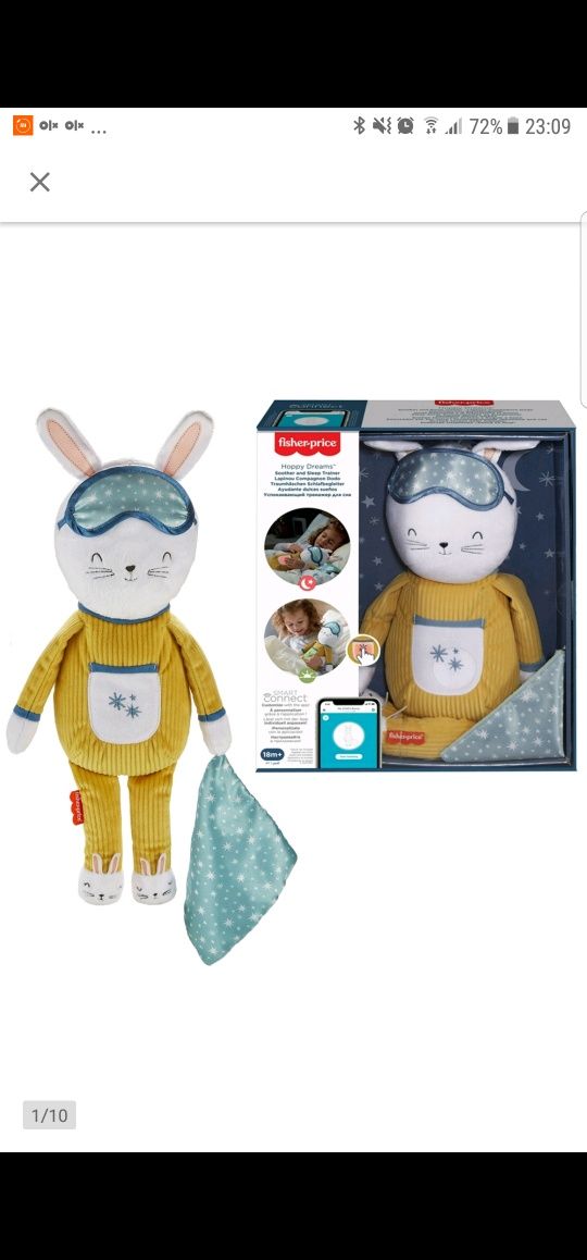Fisher Price Króliczek Usypianka