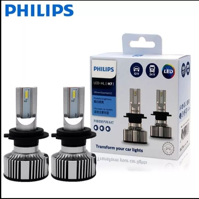 Kit Mini Lampadas Leds H7 Canbus Philips ( 160 watts )( NOVAS )