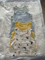 Pack 4 tshirts sem manga para bebe 12-18 meses