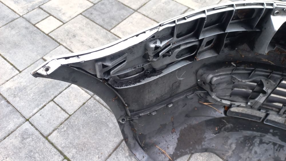 Vw passat b5 lift fl zderzak przód przedni srebrny la7w