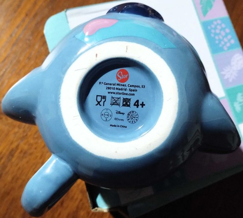 Caneca Taça Stitch Cerâmica Original Disney