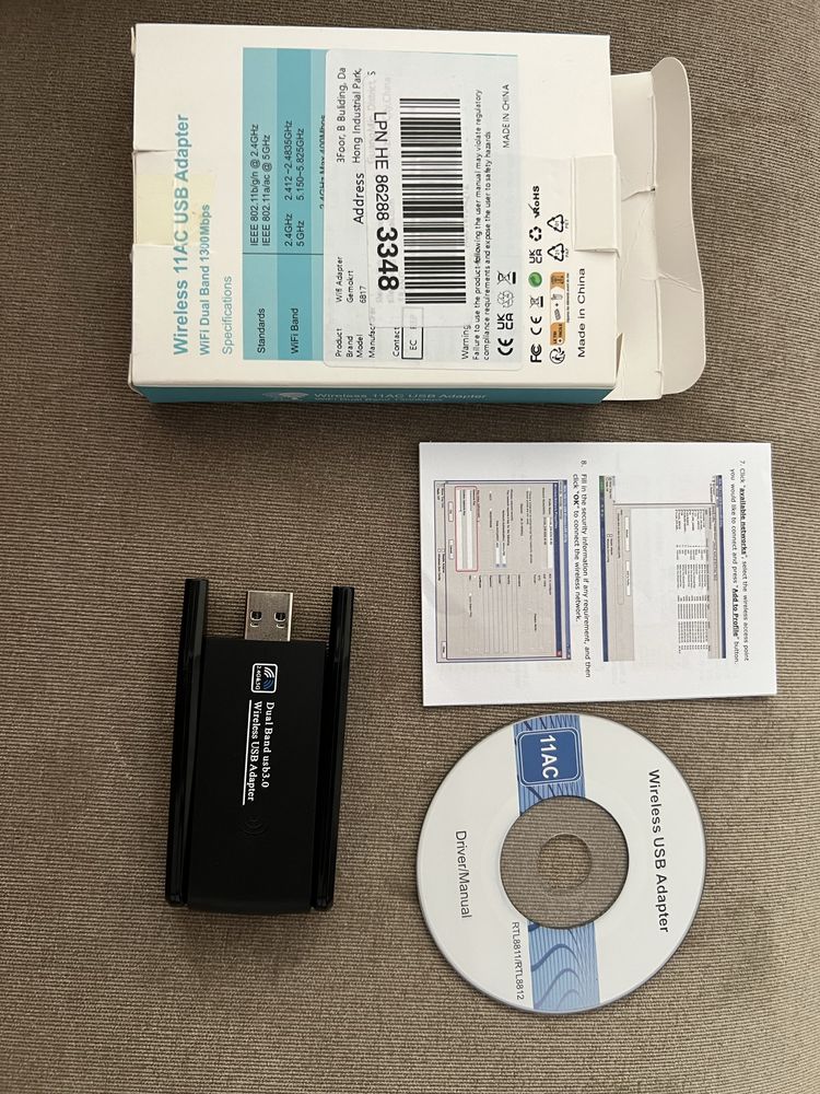 11 ac wireless lan card - 1300Mbps - 2.4G/5G