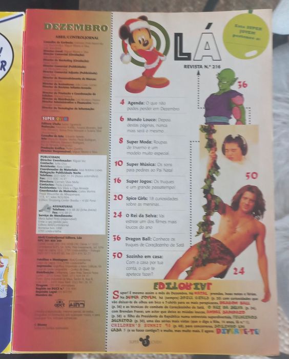Revista Super Jovem Dezembro anos 90