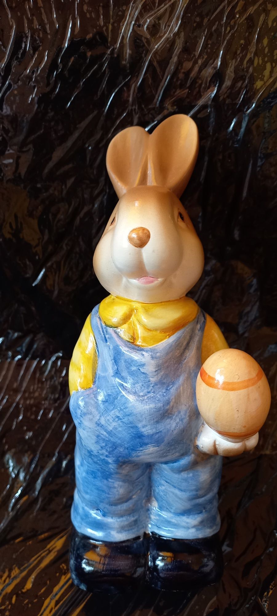 Zajączek 19cm królik wielkanocny Ozdoba dekoracja wielkanocna Ceramika