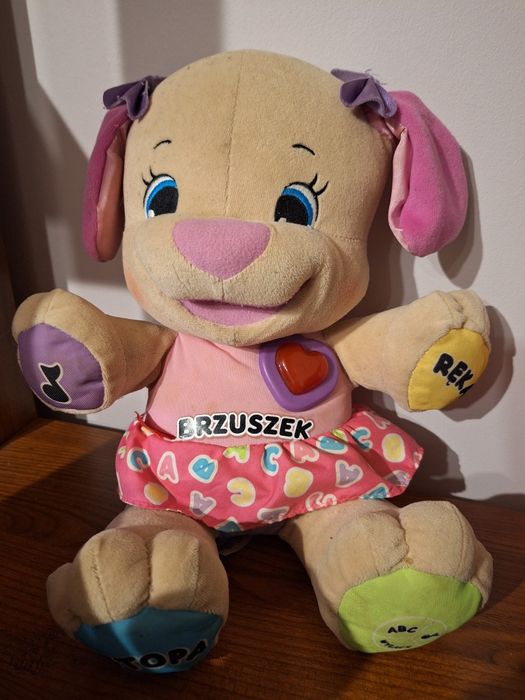 Miś fisher price szczeniaczek uczniaczek polski