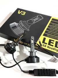 H1 LED żarówki 60W 7200lm x 2.   CAN BUS 12-24V barwa biała 6500k