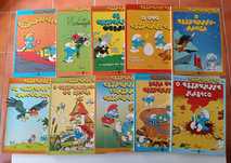 32 livros diferentes de Estrumpfes e Asterix Capa dura