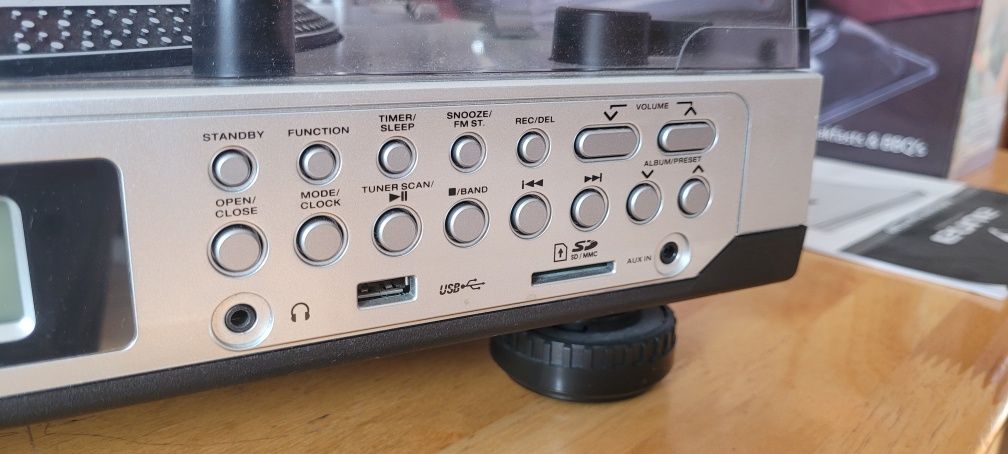 Gramofon AUNA TT-1200 z radiem USB kasety CD