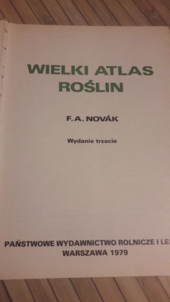 Wielki atlas roślin, ryb, zwierząt ,prehistorii człowieka F. A. Novak