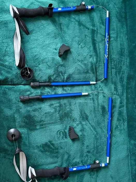 COVACURE Kijki do Nordic Walking – Składane, Regulowane, Lekkie