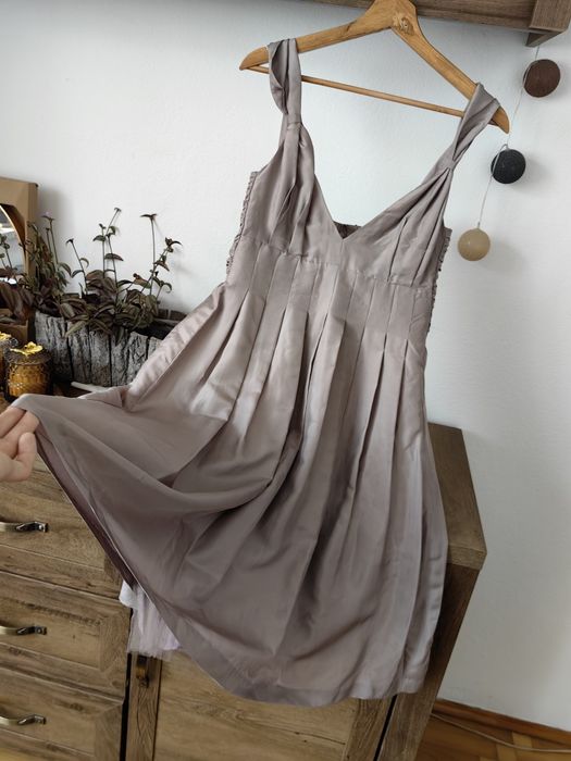 Sukienka dla druhny/na ślub/przyjęcie, Marks & Spencer, 100% jedwab,