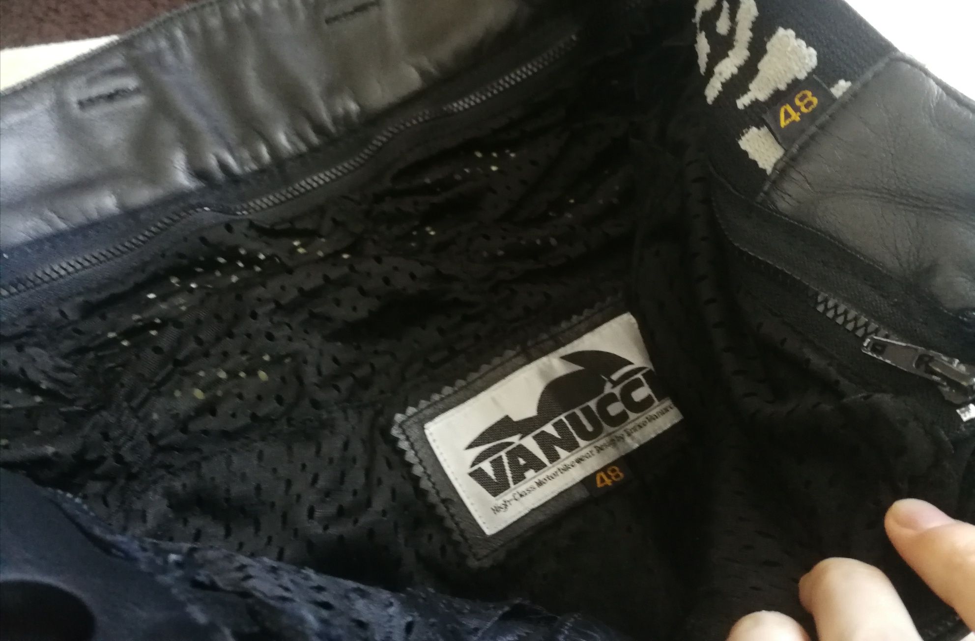 Spodnie motorowe skórzane Vanucci