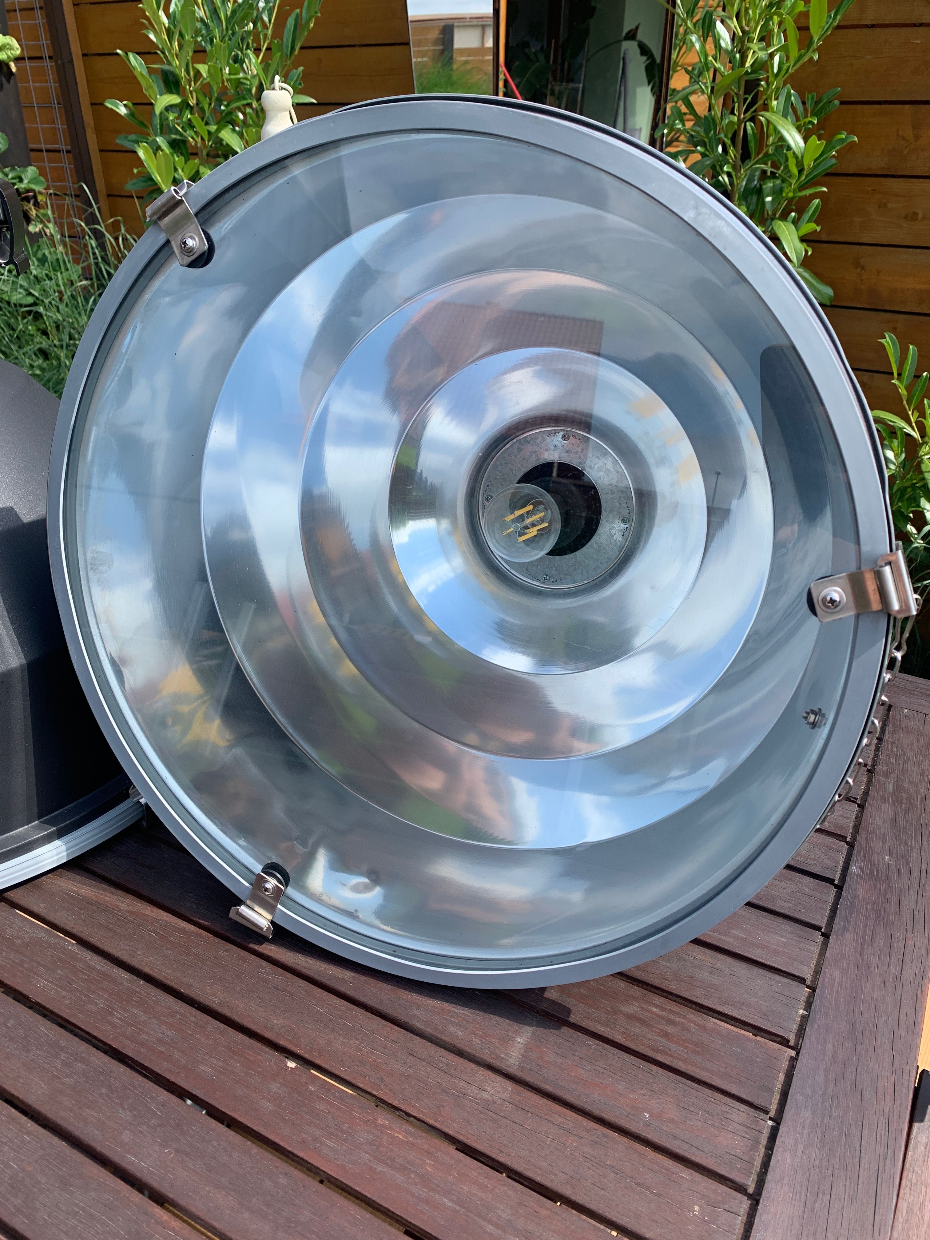 Lampa loft industrialna przemysłowa srebrna