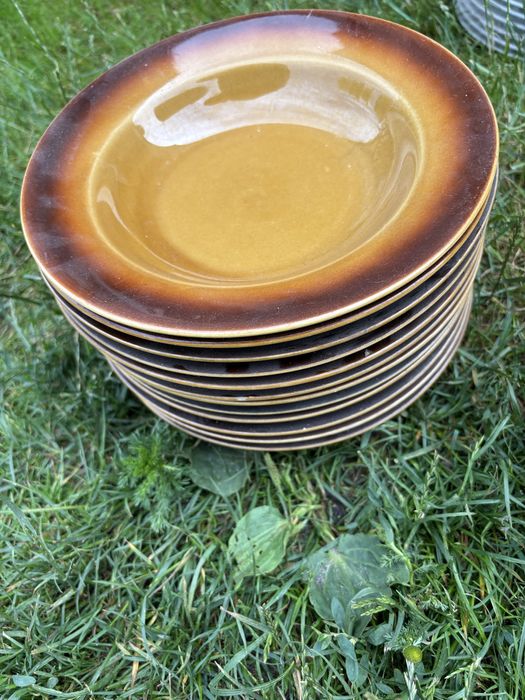 Stare talerze Tułowice Prl