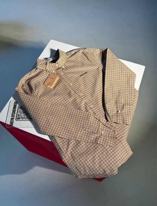 Рубашка миу миу в клетку